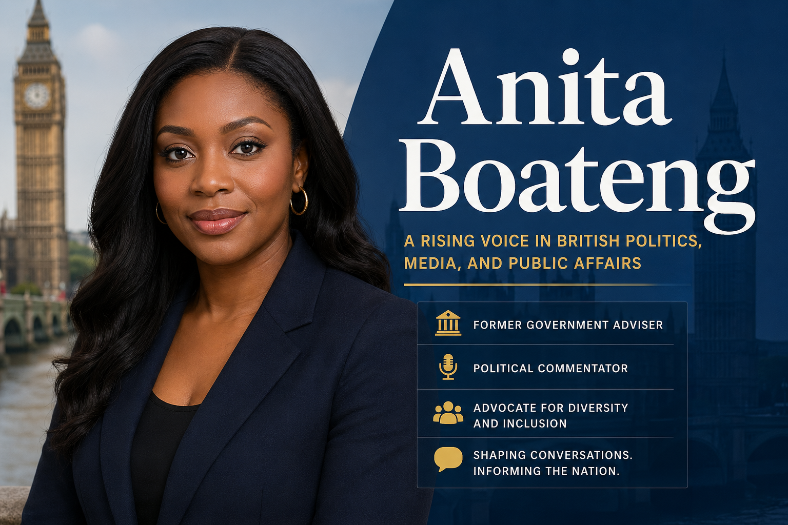 Anita Boateng: A Rising Voice in British Politics, Media, and Public Affairs