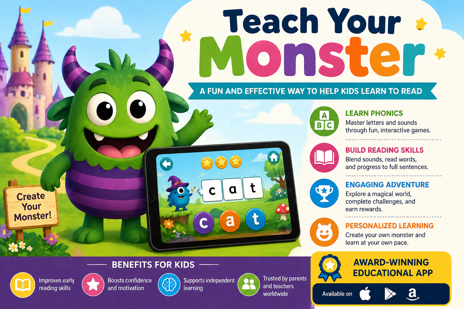 Teach Your Monster: A Fun and Effective Way to Help Kids Learn to Read